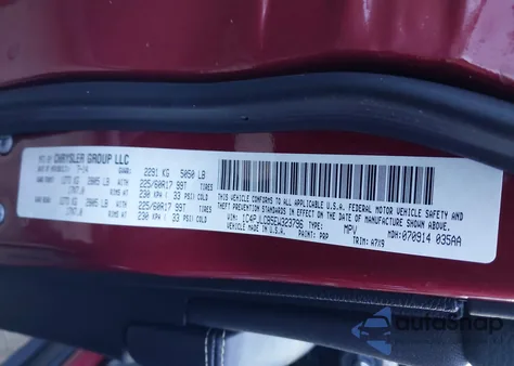 2014 Jeep Cherokee Latitude from USA, damaged, VIN 1C4PJLCB5EW323796